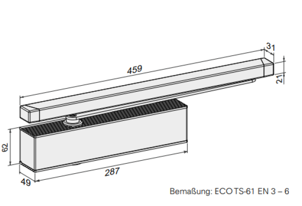 ECO Gleitschienenschließer TS 61 – EN 3-6